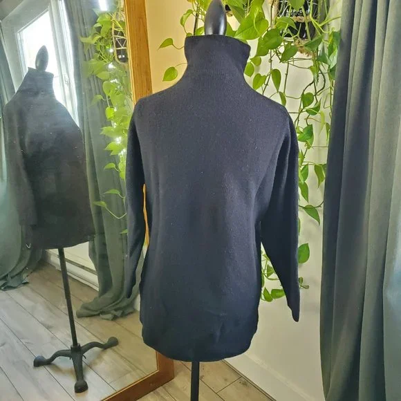 BABATON | Long Sleeve Turtleneck 100% Merino Wool Black Maclean Dress (Size M/L) - Picture 5 of 10